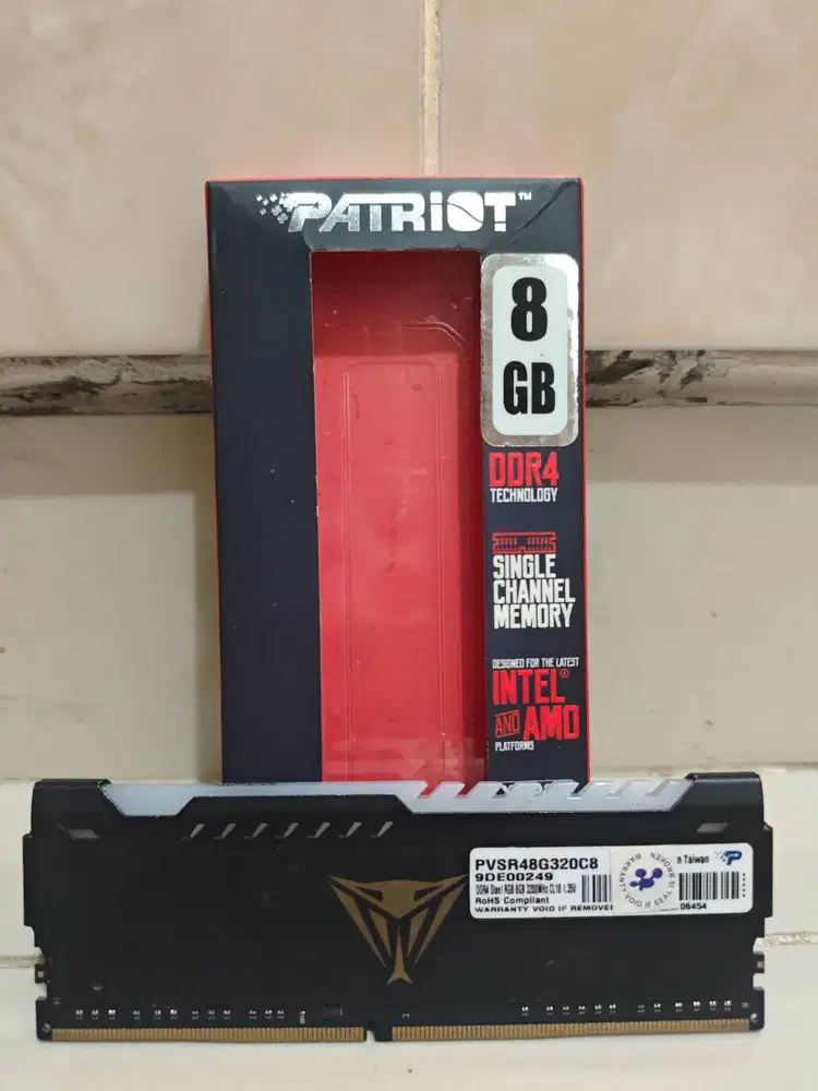 PATRIOT RAM DDR4 8GB PC 3200MHZ RGB LIFETIME WARRANTY Memory