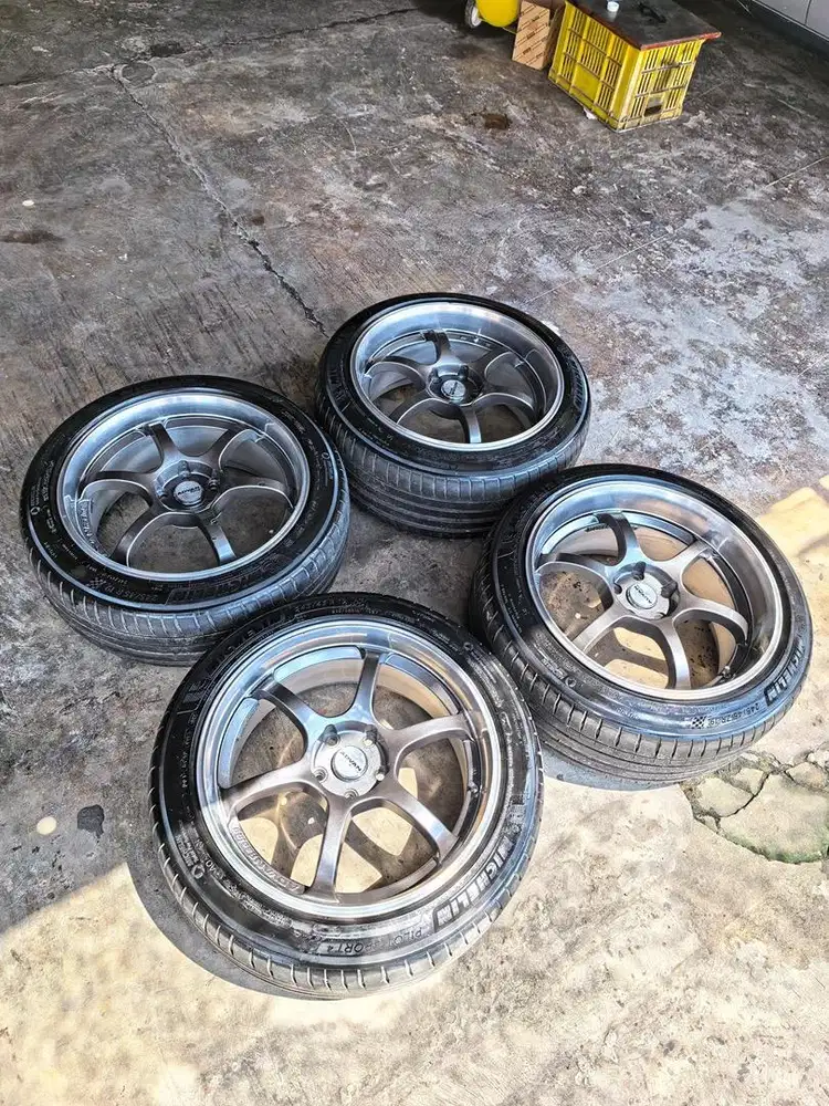 Velg Yokohama Advan RG-D + Ban Michelin Ring 19 | 8.5/9.5 - 42/38 R19