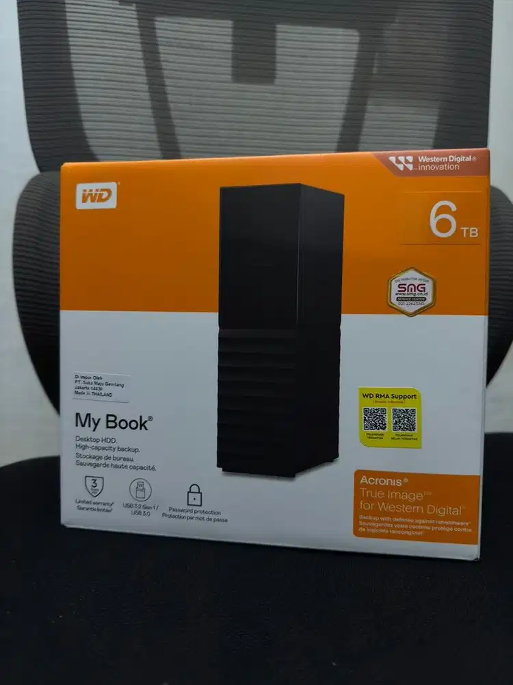 WD My Book 6TB Black HDD External 3.5