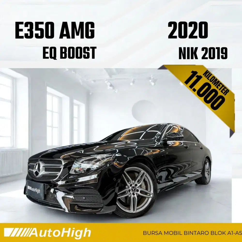 DP10% [Km11.000] E350 AMG EQ Boost 2019 Black Reg 2020 #AUTOHIGH