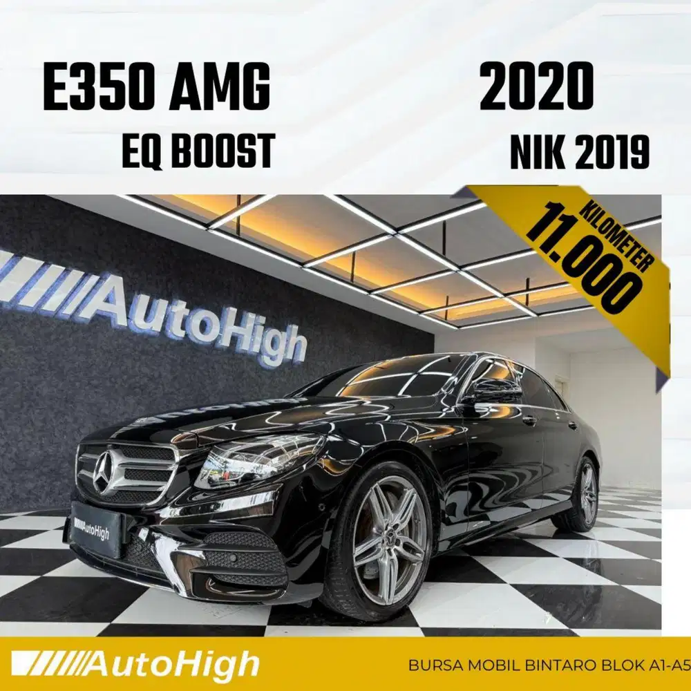DP10% [Km11.000] E350 AMG EQ Boost 2019 Black Reg 2020 #AUTOHIGH