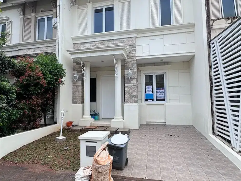 disewakan rumah 2 lantai bebas banjir, cluster assana haus - vanya park, bsd city