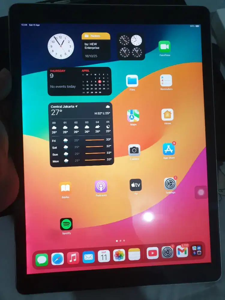 Ipad pro 12.9 2nd gen 2017,256Gb, muluss 96%