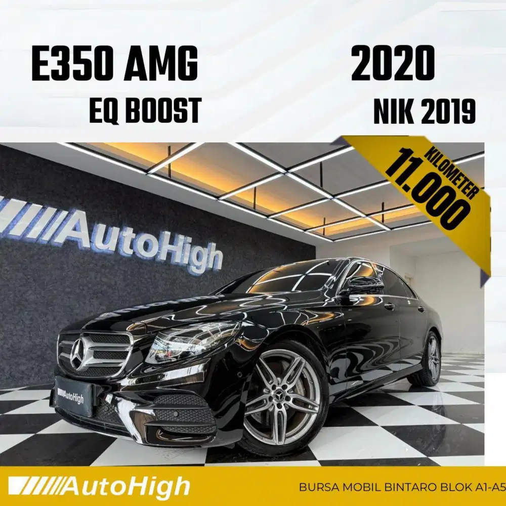 DP10% [Km11.000] E350 AMG EQ Boost 2019 Black Reg 2020 #AUTOHIGH