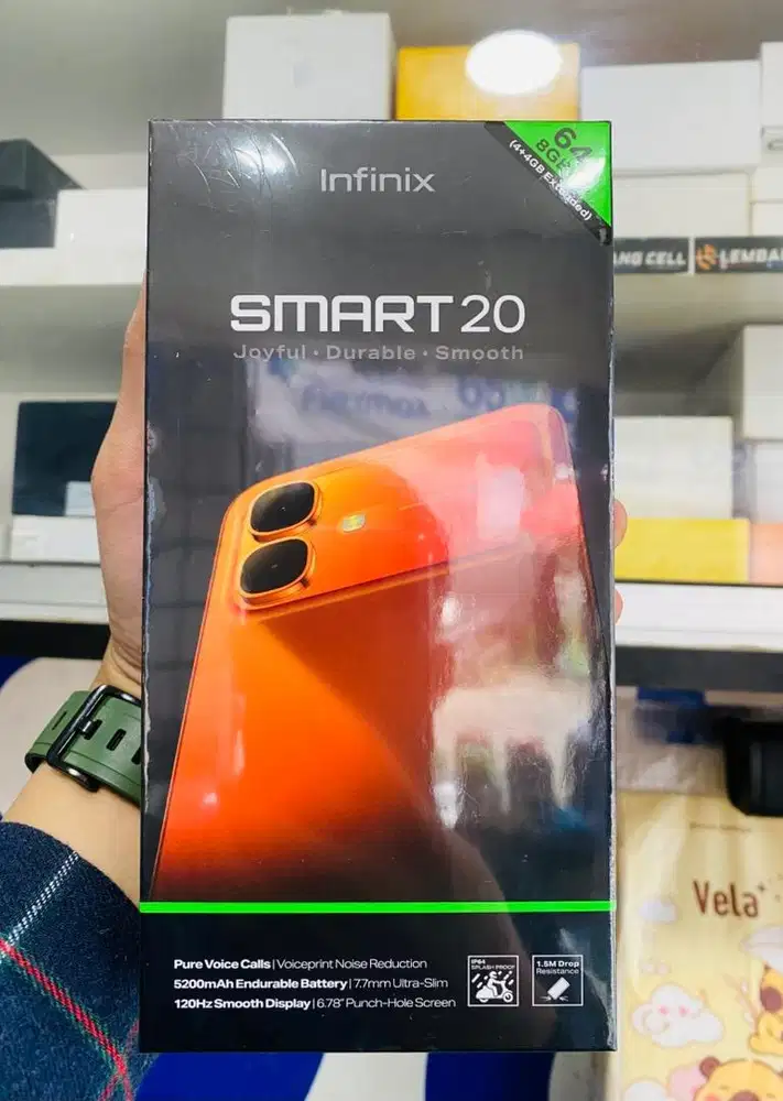 Infinix smart 20 (4+4/64) new segel box warna hitam