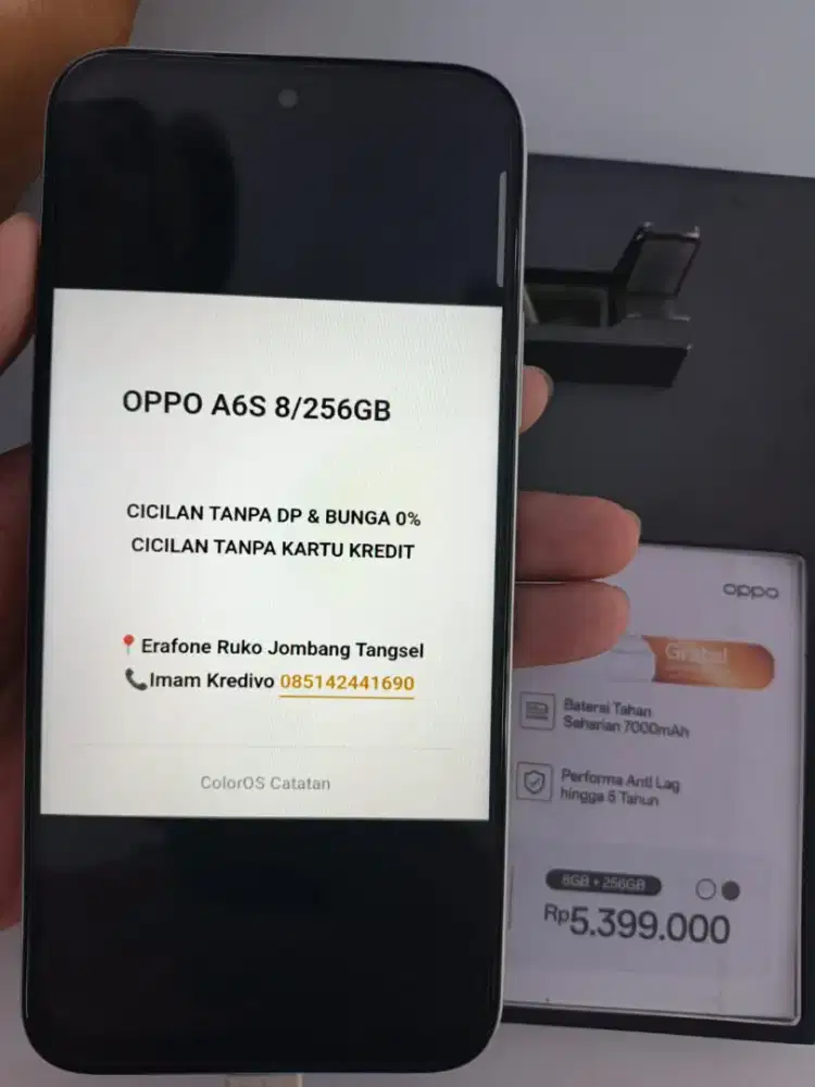 OPPO A6S 8/256 GB Cicilan Tanpa DP