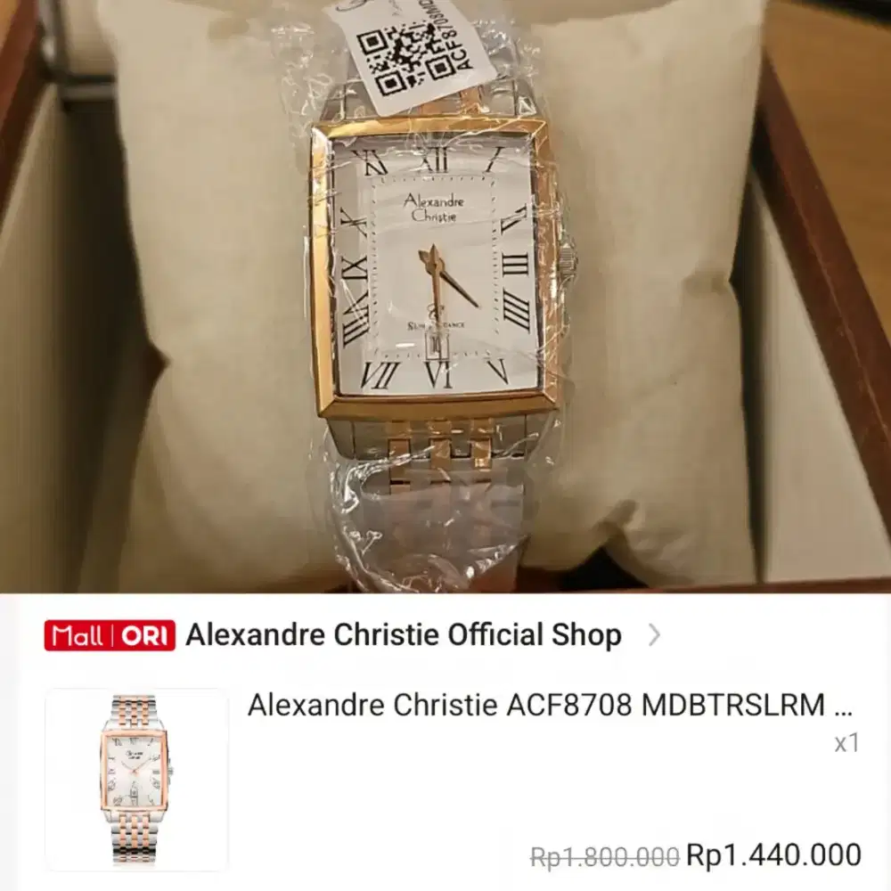 Jam tangan Alexandre Christie Pria Original 100%