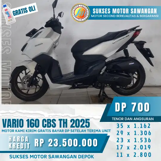 (SUKSES MOTOR) HONDA VARIO 160 CBS 2025 /MOKAS BERKUALIATAS/ISTIMEWA