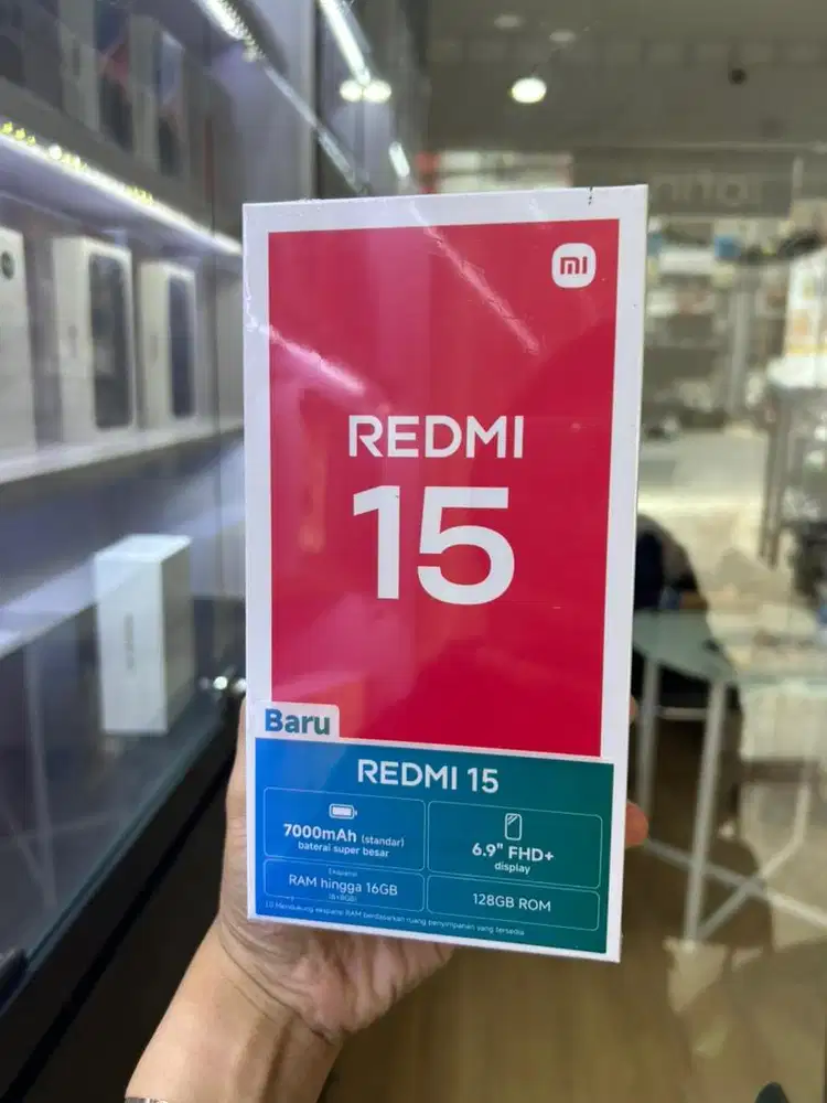 msi Redmi 15 Ram 8/128gb baru garansi resmi nasional 15 bulan