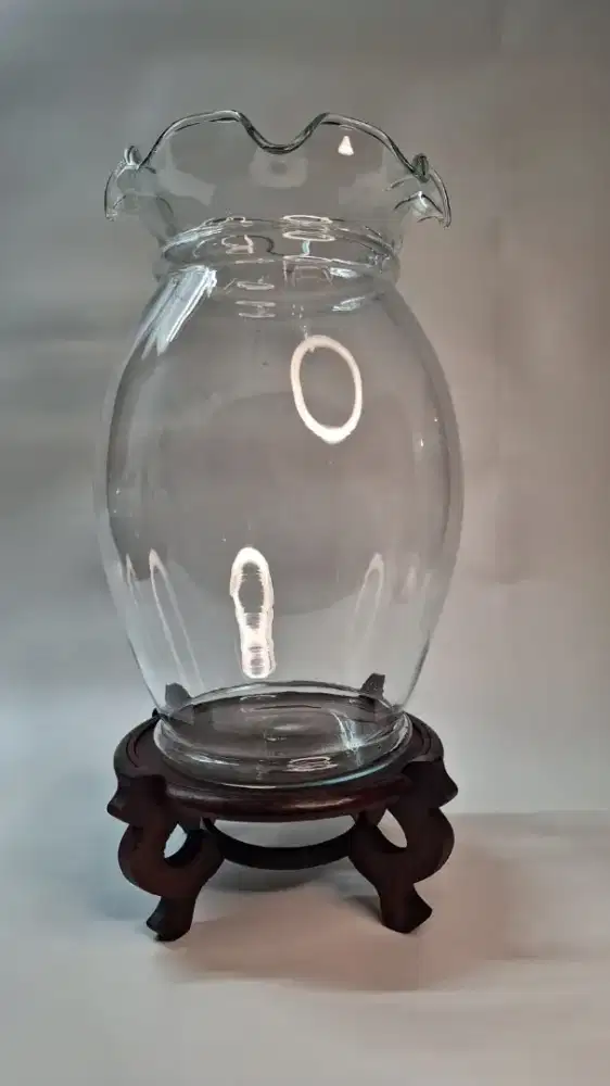 AQUARIUM BENTUK VAS BUNGA.ANTIK