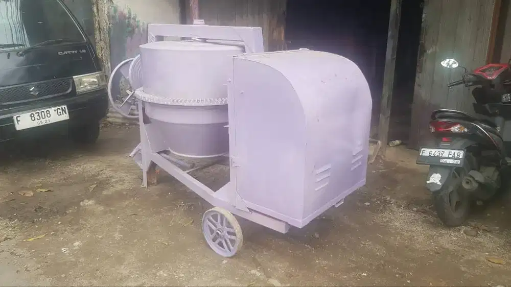 Jual Mesin Mixer Cor Beton Iron Globe Kondisi Siap Kerja