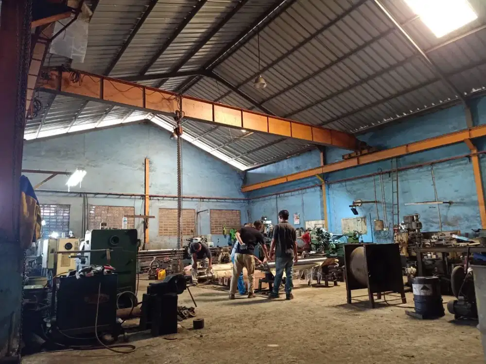 Dijual gudang Jl raya kampung melayu kec teluk naga