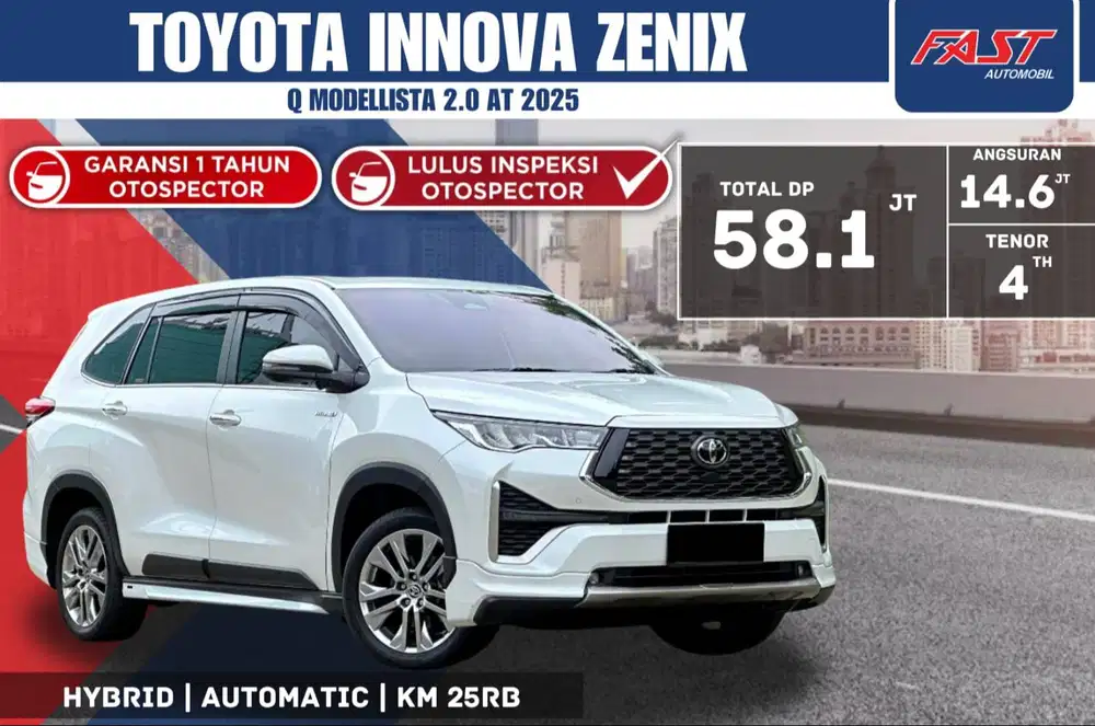 TOYOTA INNOVA ZENIX Q HYBRID MODELLISTA 2025 AT 2.0 LOW KM.25RB