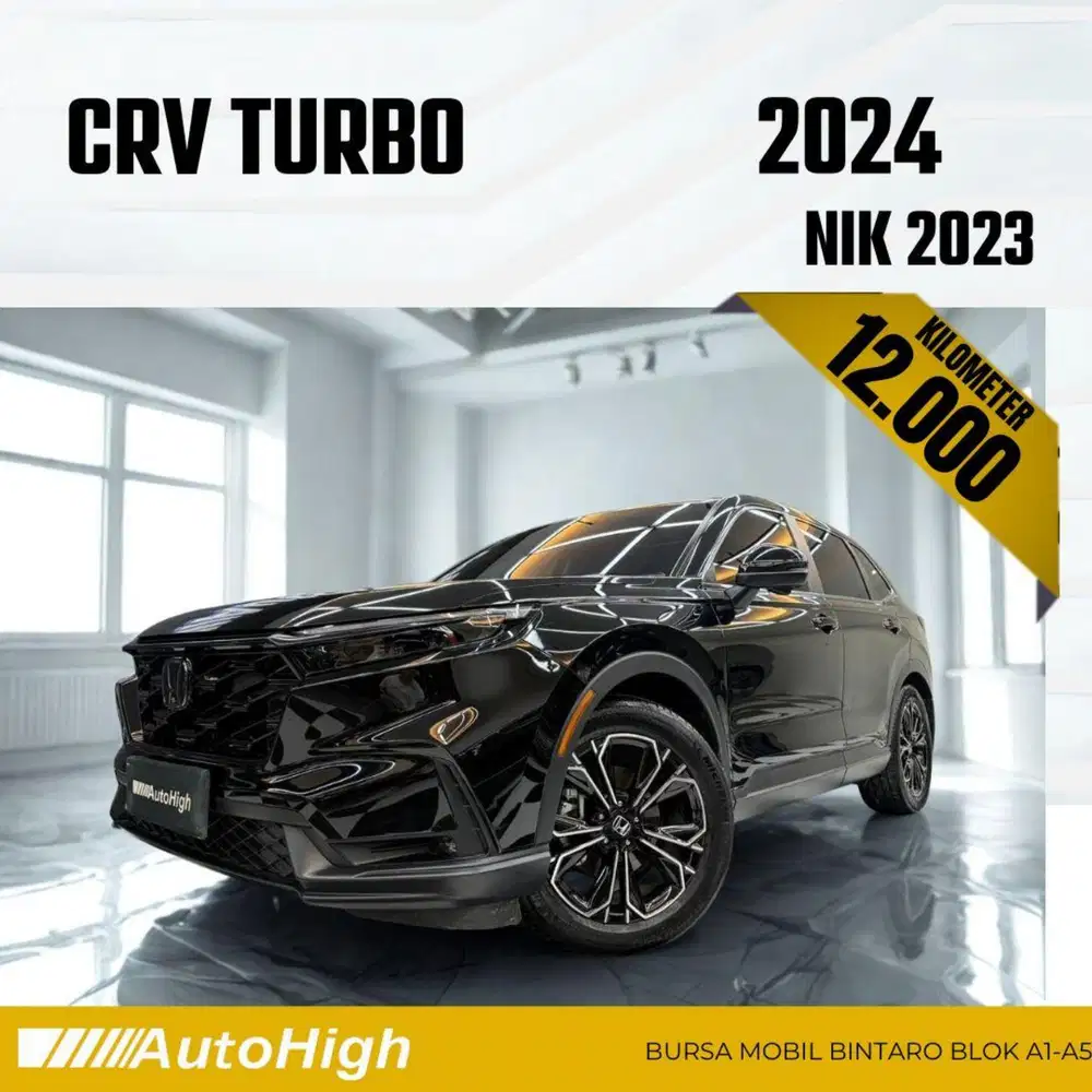 DP10% [Km12.000] CRV Turbo 2023 Black / CR-V Reg 2024 #AUTOHIGH