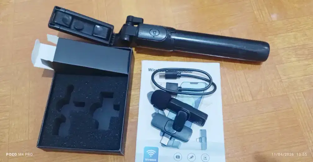Mikrophone tongsis set untuk ngeVlog