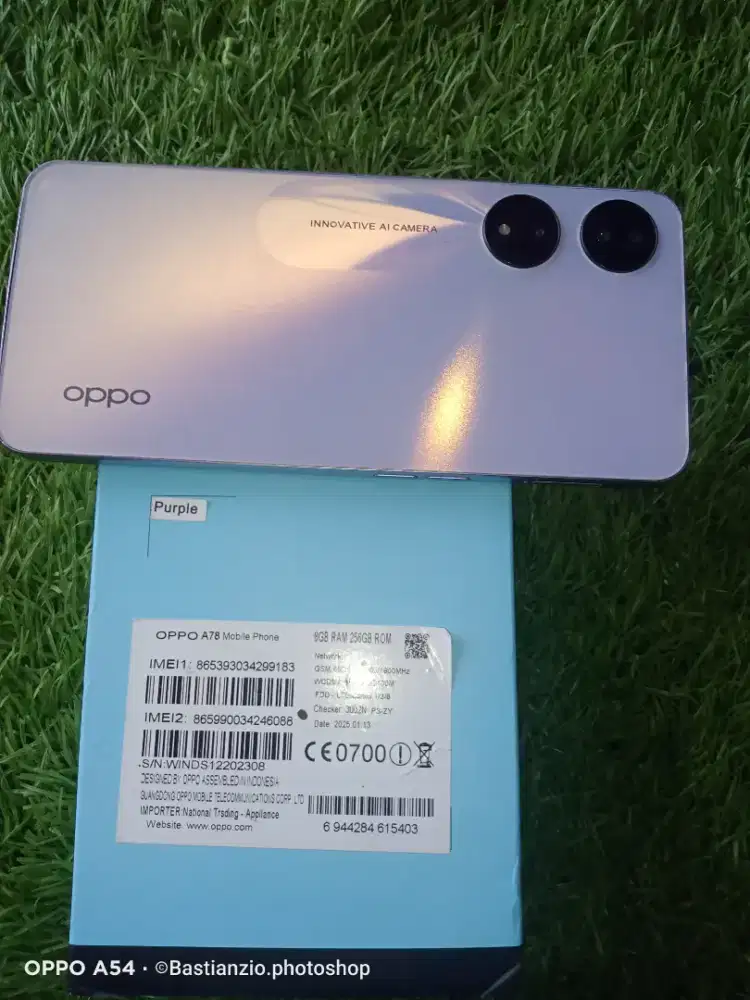 Oppo A78(5G) Ram 8+4/256 GB