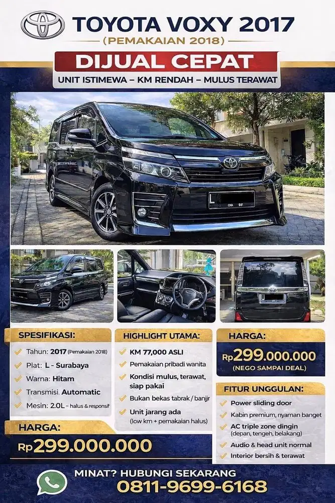 Toyota Voxy 2018 Bensin