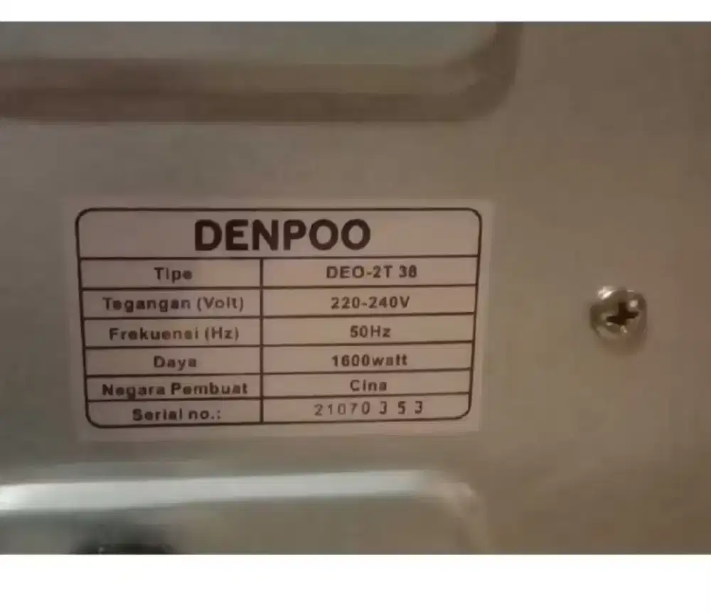 Oven Listirik Denpoo