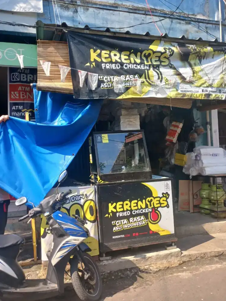 Di jual cepat 1 set grobak dan alat masaknya