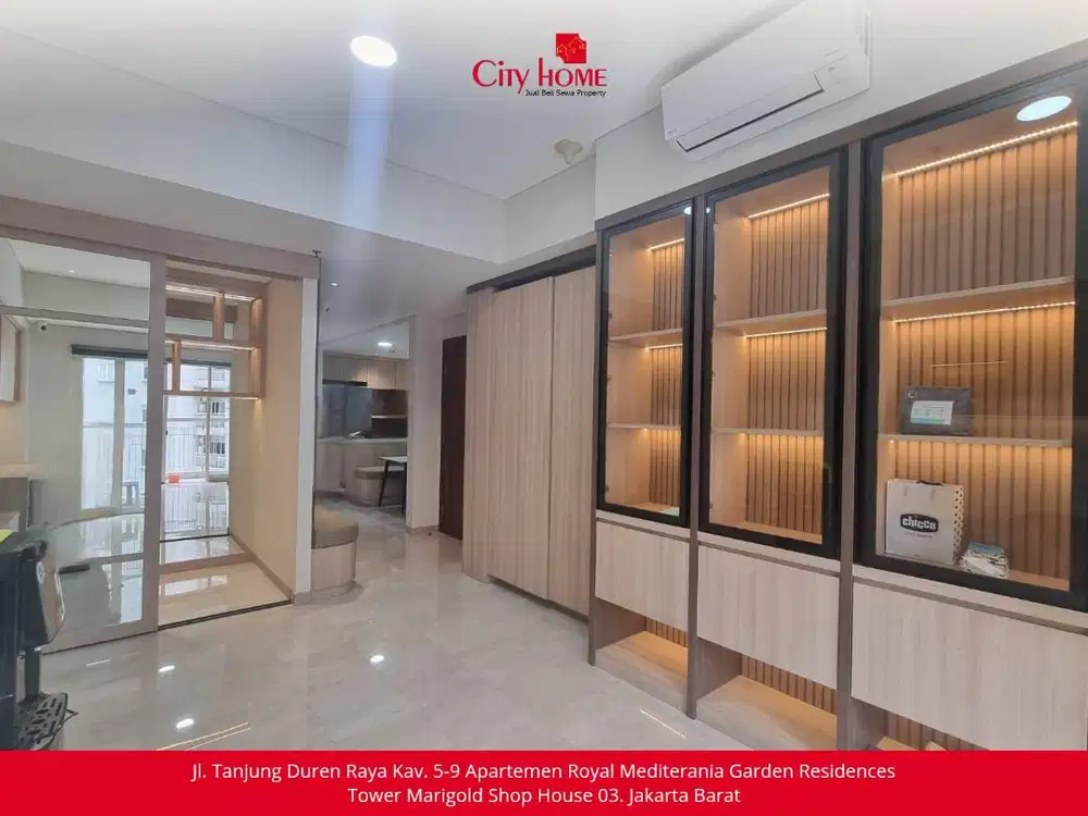 DIJUAL APARTEMEN 3BR ROYAL MEDITERANIA – SERTIFIKAT, RENOV & FULL FURN