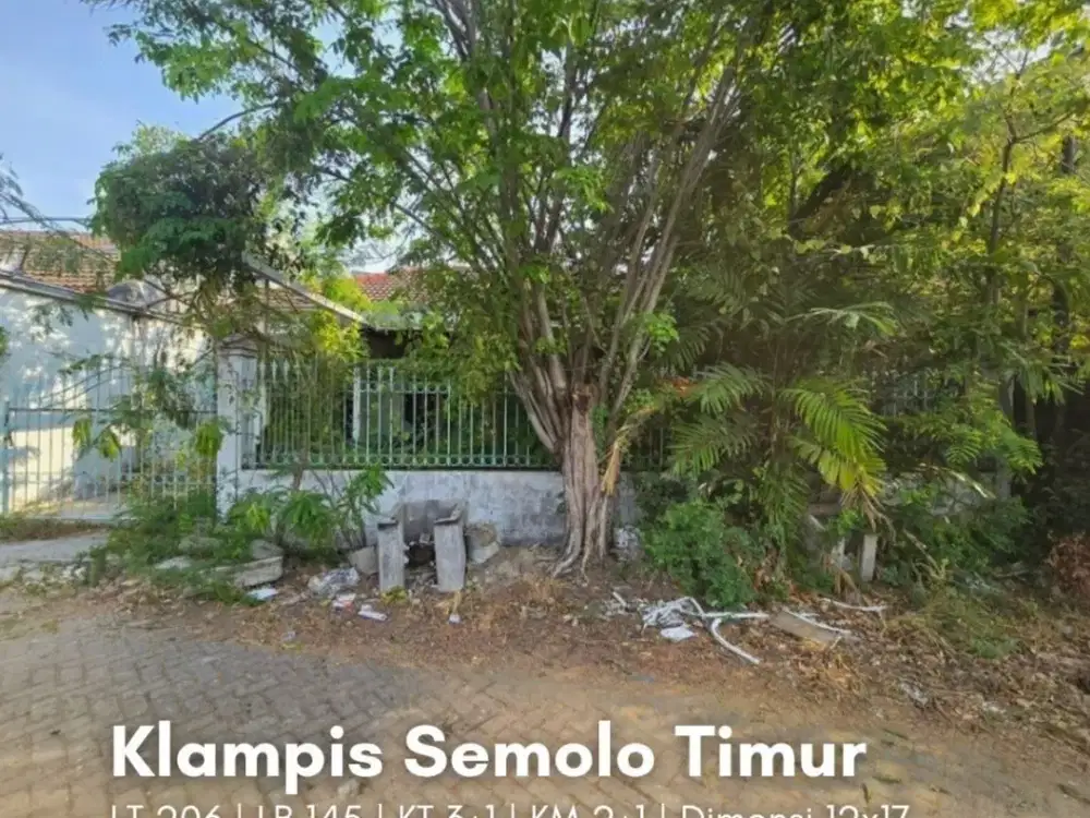 Rumah Klampis Semolo Timur, STRATEGIS, ROW JALAN 2 MOBIL