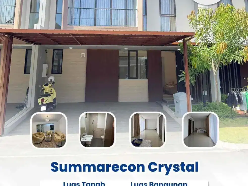 dijual cepat rumah mewah 2 lantai semifurnish di summarecon mutiara makassar