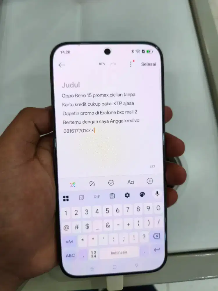 Oppo Reno 15 pro max Cicilan tanpa kartu kredit