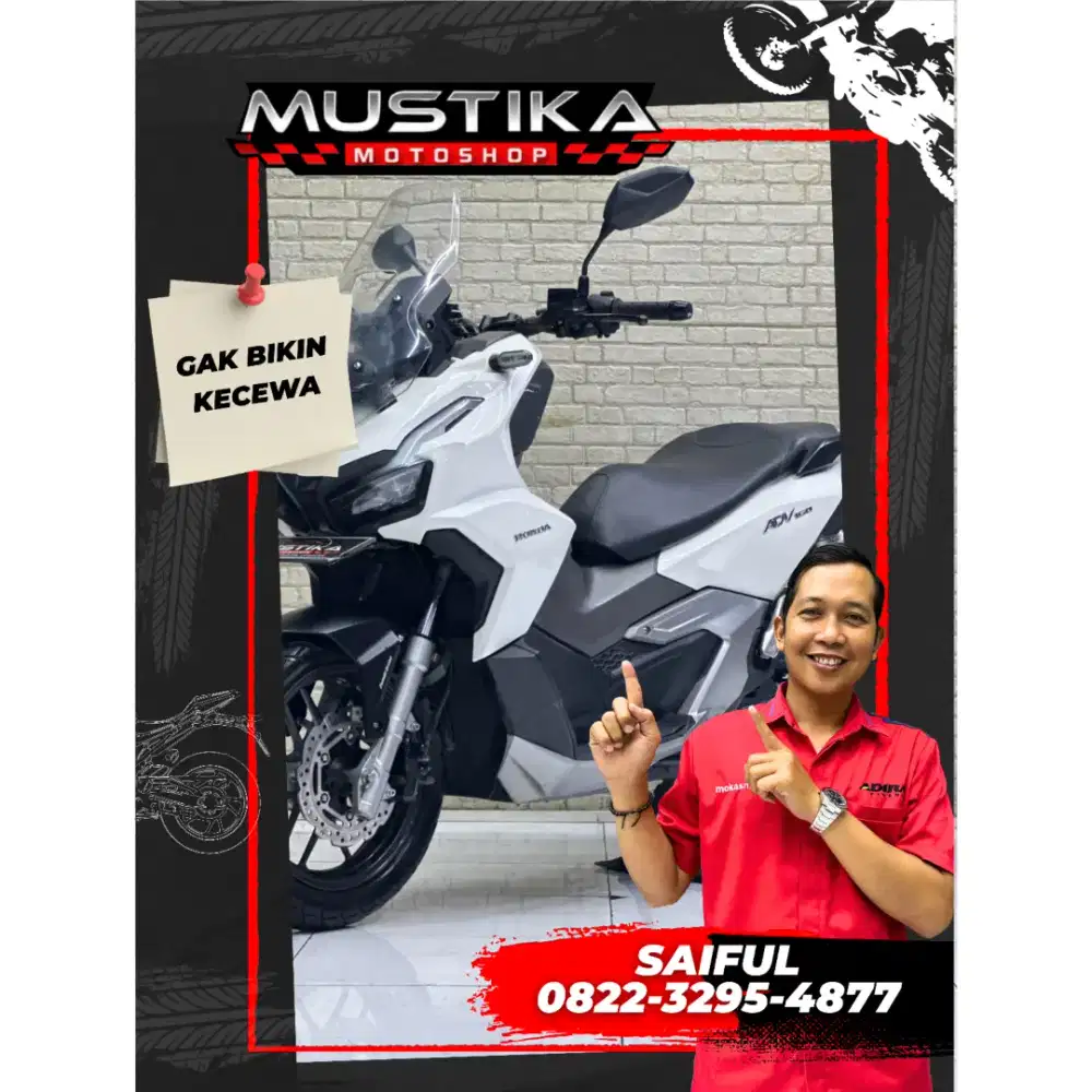 Perfect Condition!!Honda ADV 160cc 2022 White N Asli Mulus-Mustika