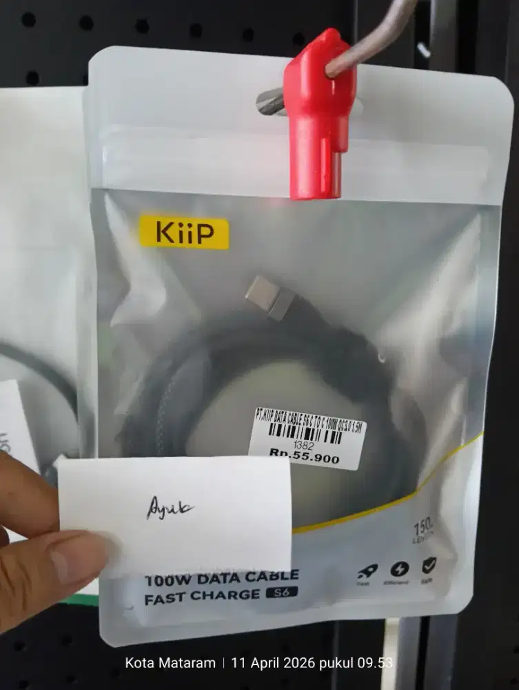 PT KIIP DATA CABLE S6 C TO C 100W QC 3.0 | ATLANTIS DAHSYAT