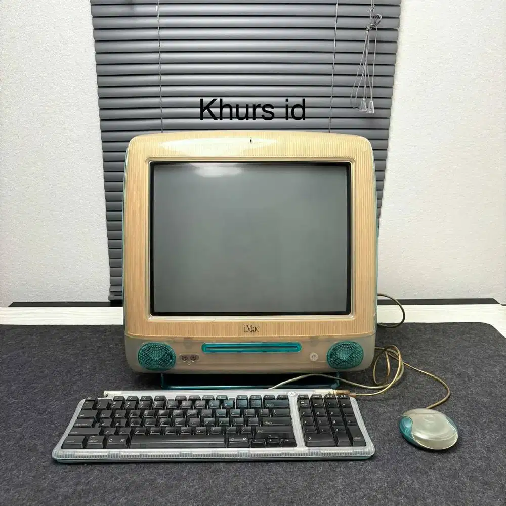 imac g3 blueberry 1999 lengkap - rare apple collection