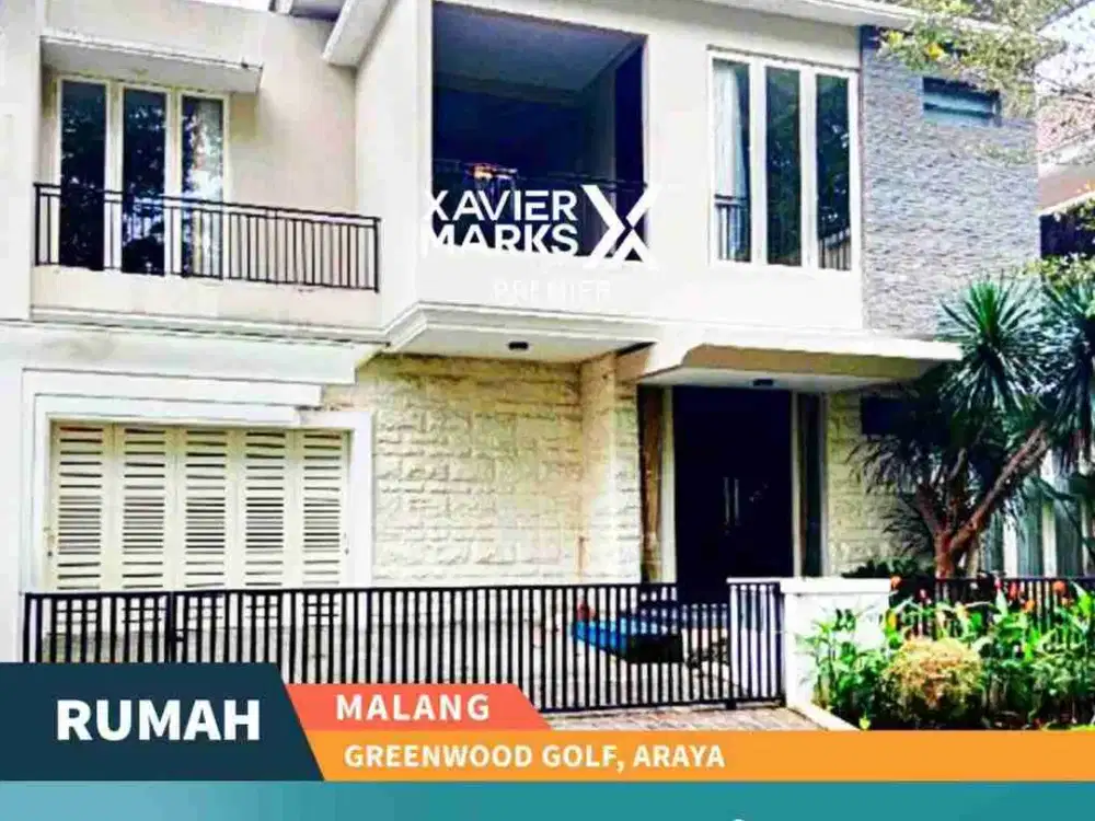DISEWAKAN / DIJUAL RUMAH MODERN MEWAH FULL FURNISH DI GREENWOOD GOLF ARAYA - MALANG