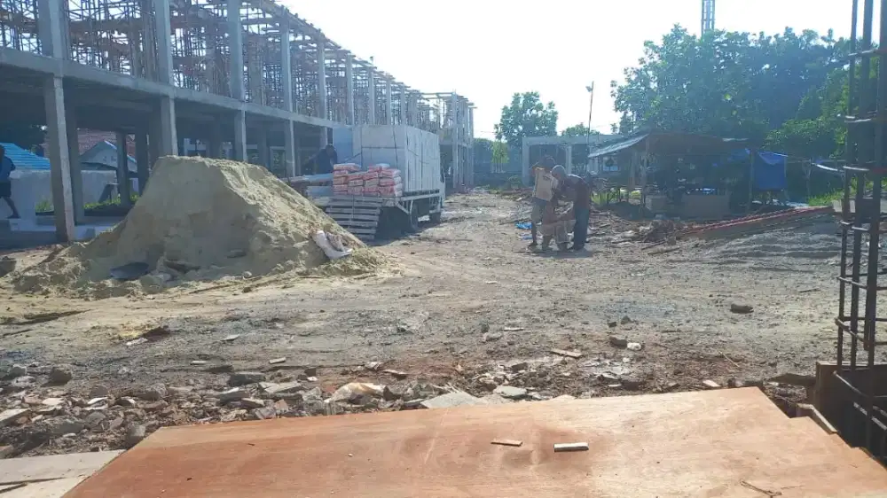 Hotmix aspal jalan bongkar pondasi cut and fill