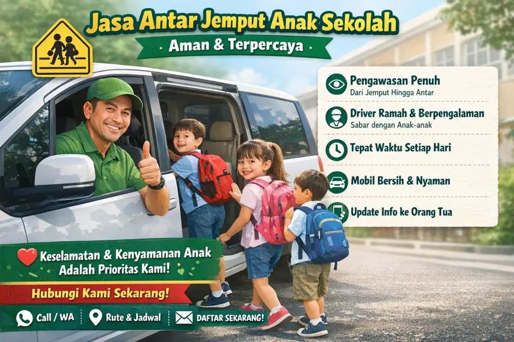 Jada Antar Jemput Anak Sekolah Aman dan Terpercaya