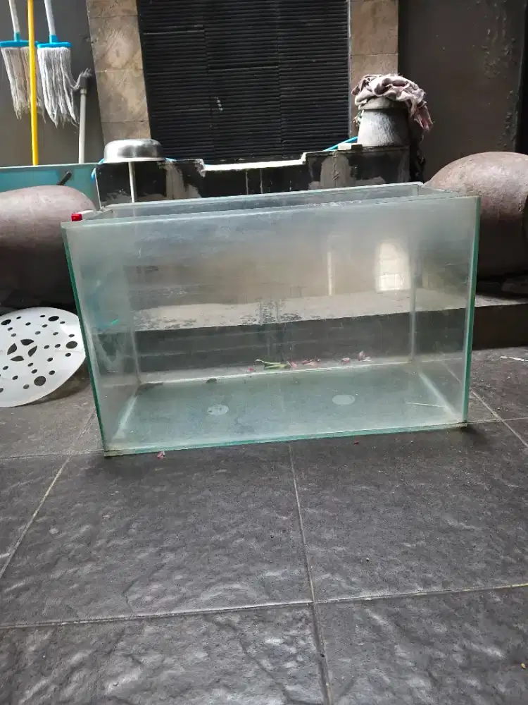 aquarium bekas, jarang di pakai