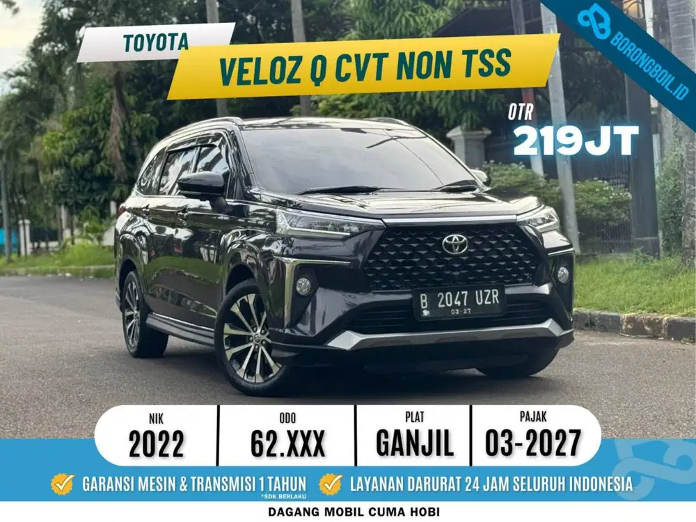 Tangan Pertama dari baru Toyota Veloz Q CVT 2022 Pajak Full Panjang