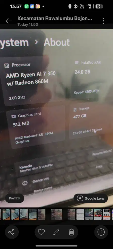 Lenovo IdeaPad Slim 5 14AKP10 - 24GB RAM - Ryzen AI 7 350