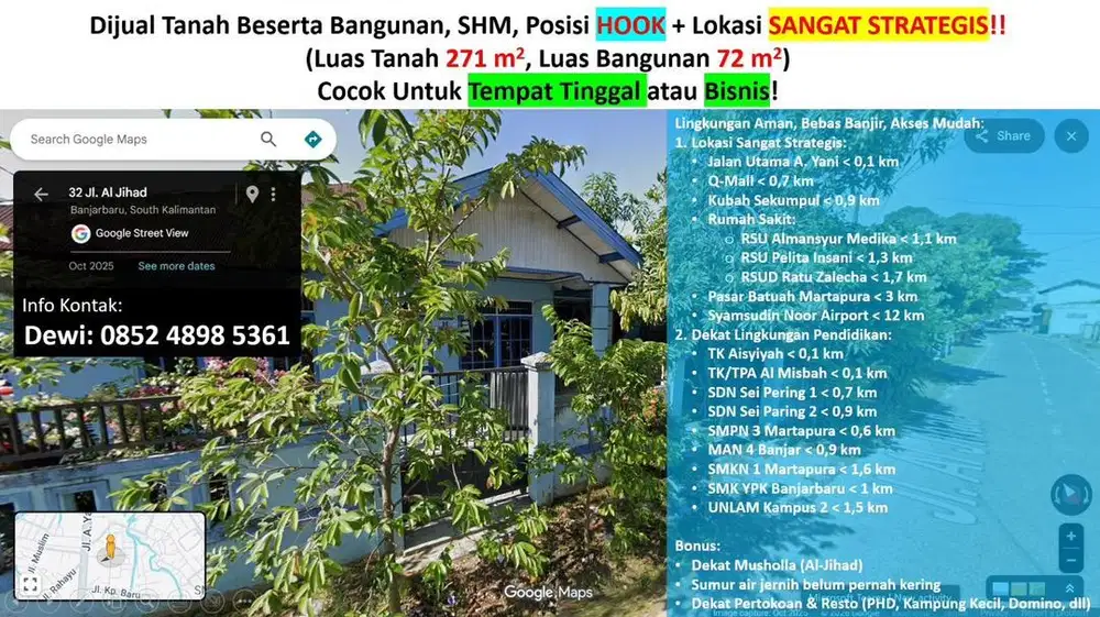Jual Rumah Pribadi Komplek Al Jihad