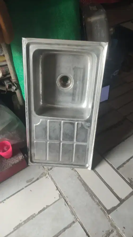 WESTAFEL SINK CUCI PIRING STAINLESS 82x45x17 MERK SNK BEKAS SEKEN