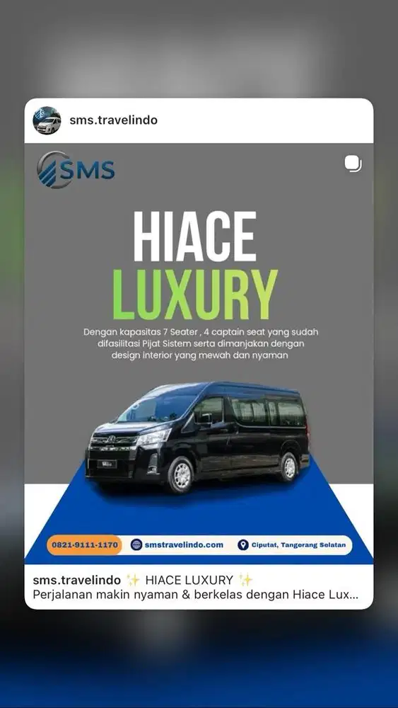 SEWA HIACE MURAH CIPUTAT