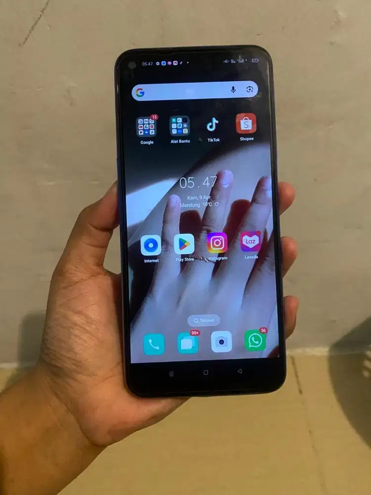 JUAL hp OPPO A54 warna biru