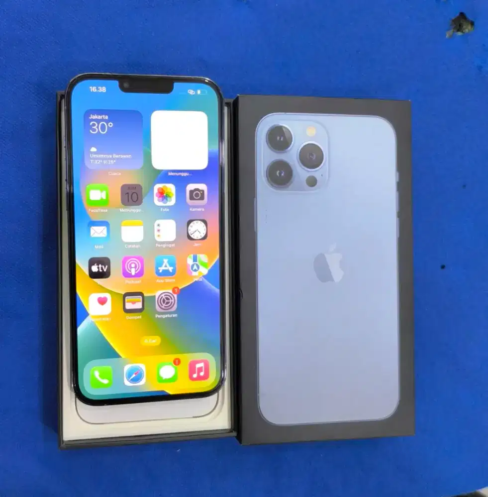 iphone 13 pro max 128gb Ex ibox mulus komplit ori siap pake