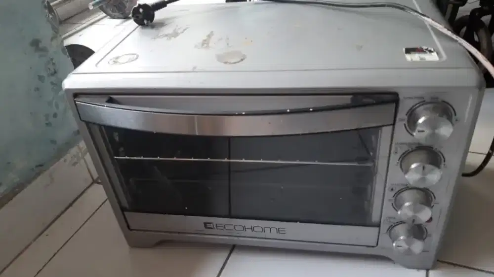 Dijual oven listrik bekas ECOHOME silver  38L