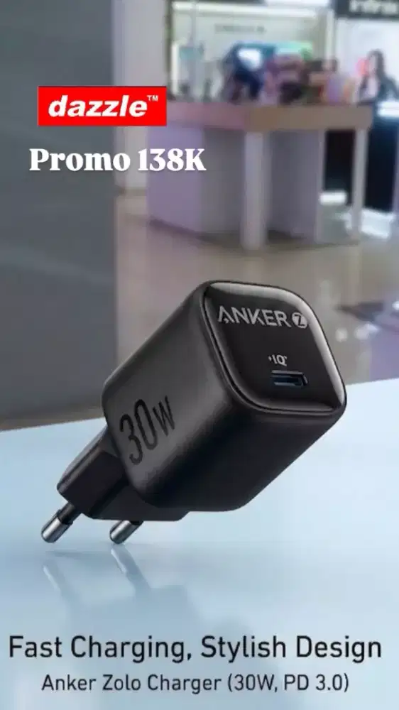 Charger anker zolo 30 Watt black