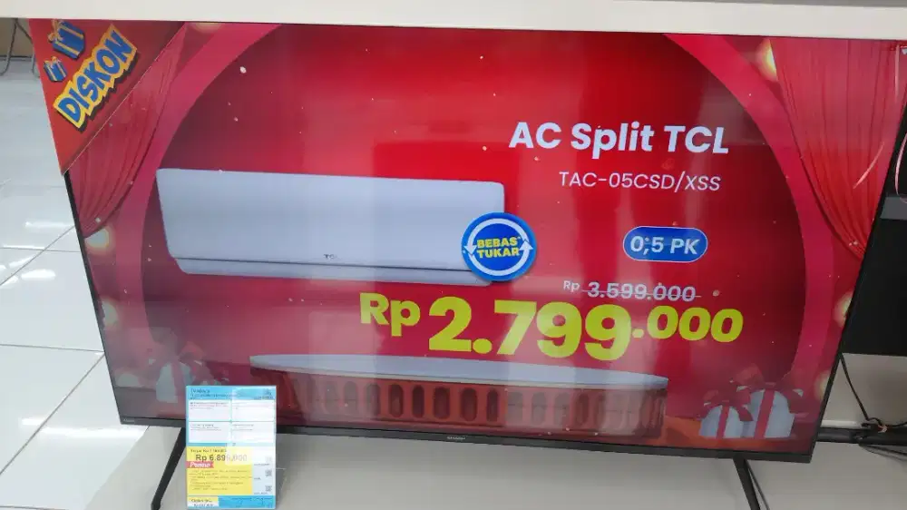 TV Sharp 55Inch 4K Google TV 160 watt