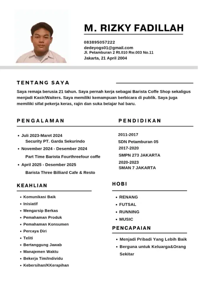 Sedang Mencari Pekerjaan