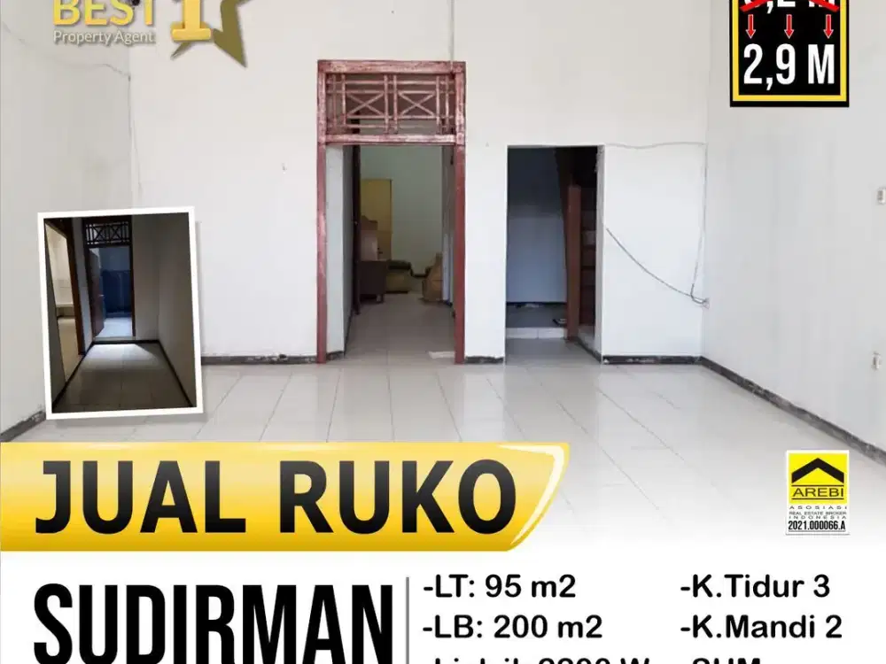 Murah!! Ruko Sudirman – Turun Harga