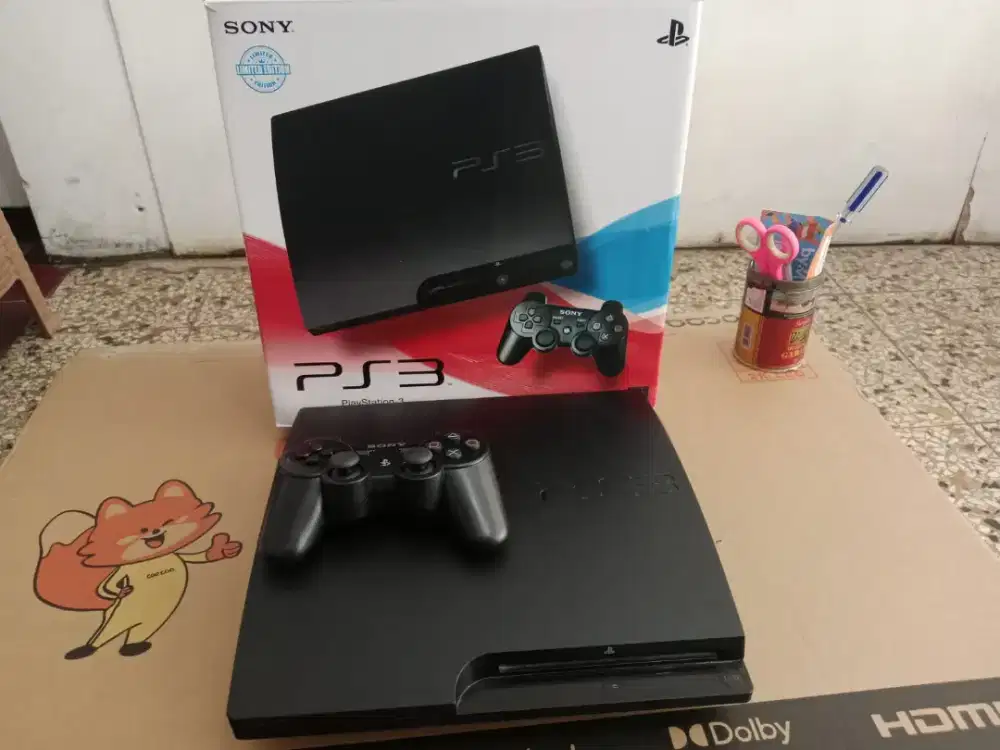 PS3 Slim Seri 25 Murah 500GB Fullgame Hardisk  640 Super  30 Bekas