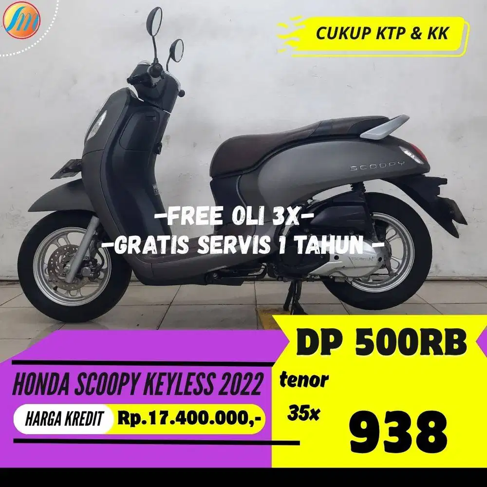 HONDA SCOOP KEYLESS 2022 DP KREDIT 500RIBU ANGSURAN SANGAT RINGAN