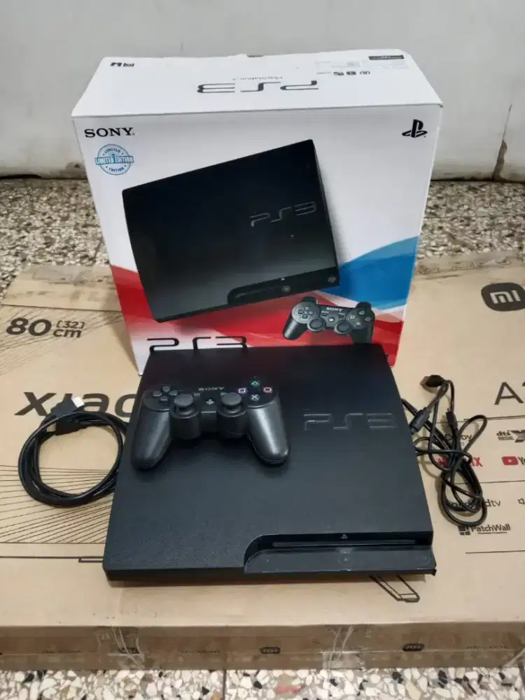 PS3 Slim 640GB Seri 21 Murah Fullgame 25 Super 500GB Hardisk murah 30