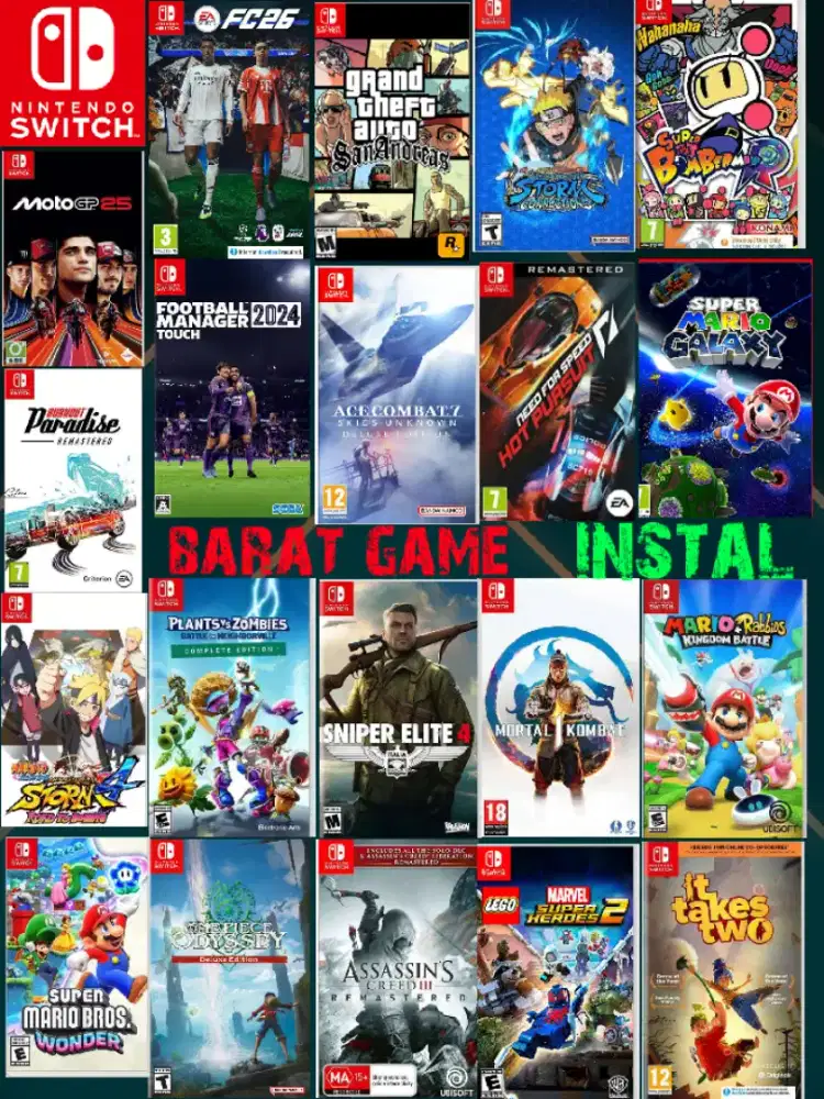 Game nintendo switch instal